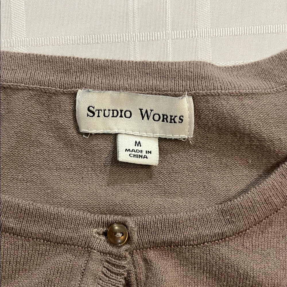 Brown Button-Up Cardigan - Picture 2 of 4